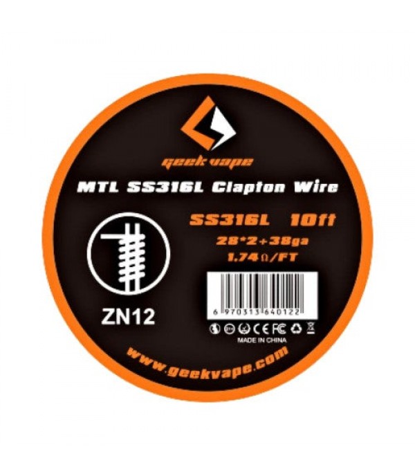 MTL SS316L Clapton Wire | Geek Vape