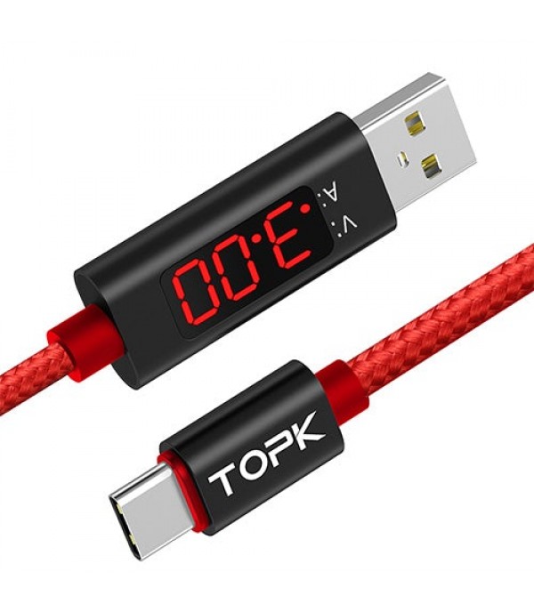 LCD Display Type-C USB Cable | TOPK